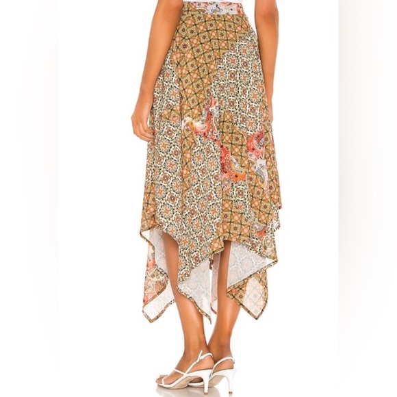 Free People Stay Awhile Maxi Skirt in Mosaic XS - Picture 3 of 10